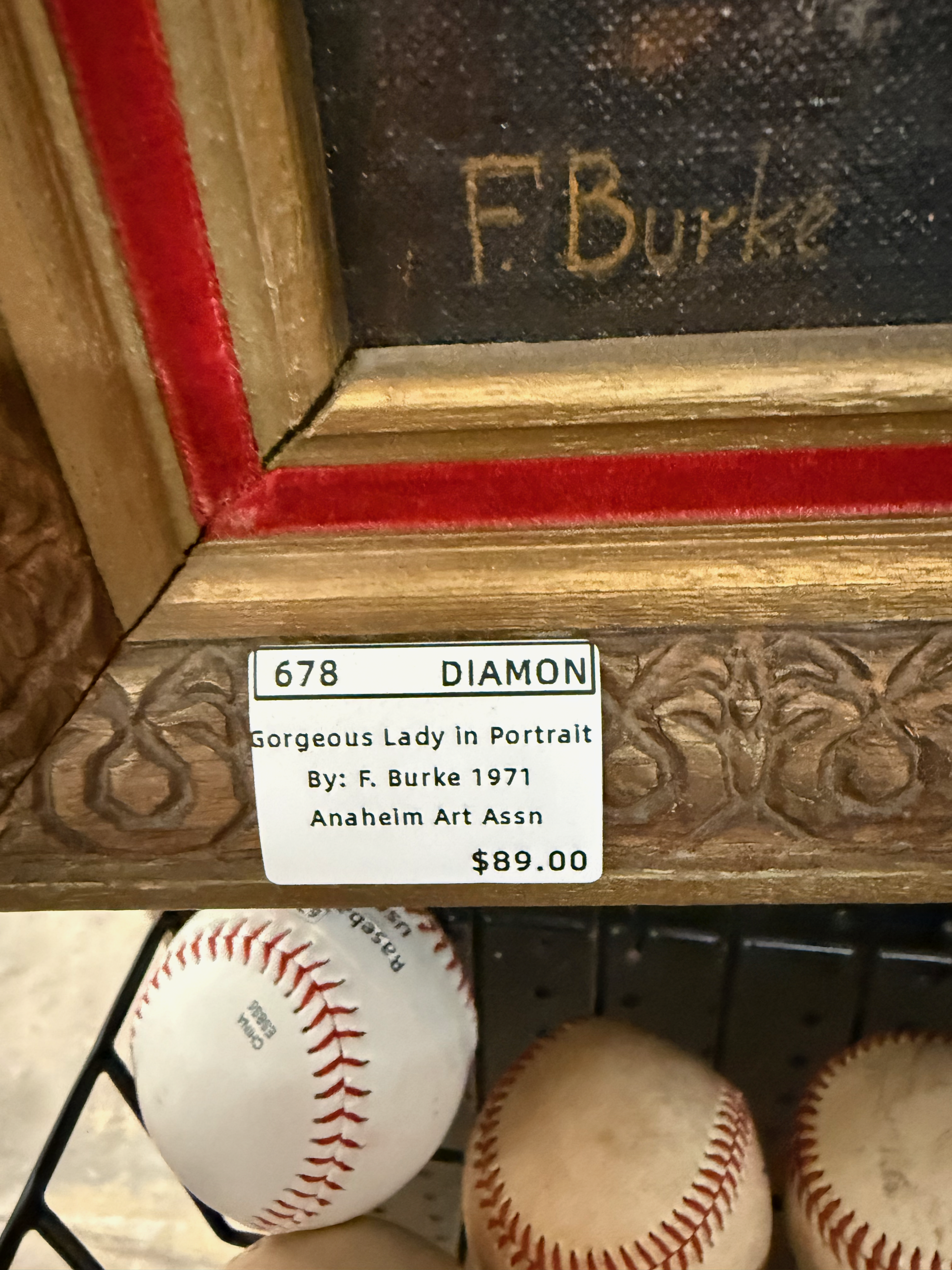 The portrait's original $89 price tag