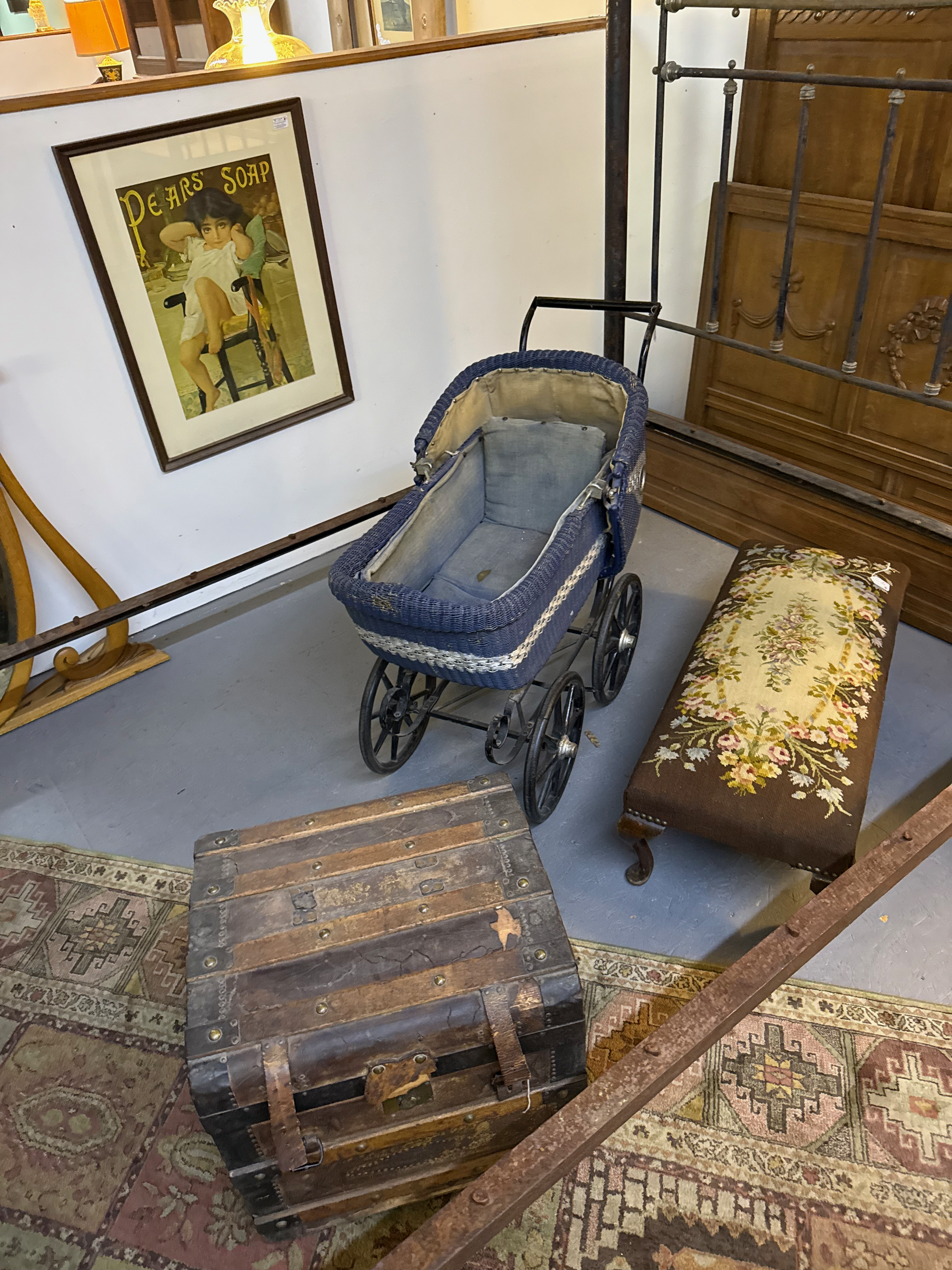 An antique carriage at the 22nd Street Antique Mall